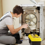 master fixing the appliance